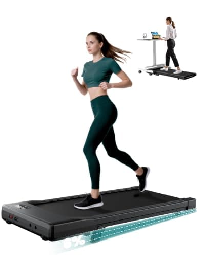 DeerRun DeerRun Under Desk Walking Pad, 6% Manual Incline