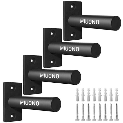 MIUONO MIUONO Wall-Mounted Weight Plate Pegs (4-Pack)