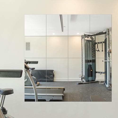 Delma Delma Home Gym Mirror Tiles, 12" x 12" (16 pcs)