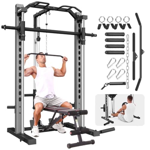 OPPSDECOR OPPSDECOR All-in-One Smith Machine with Lat Pulldown