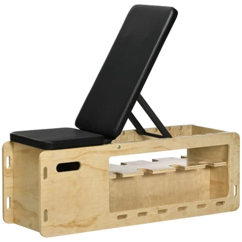 Soozier Soozier Wooden Adjustable Bench with Storage Rack (A91-243)