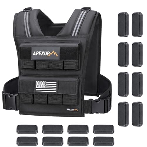APEXUP APEXUP Adjustable Weighted Vest, 40 lb