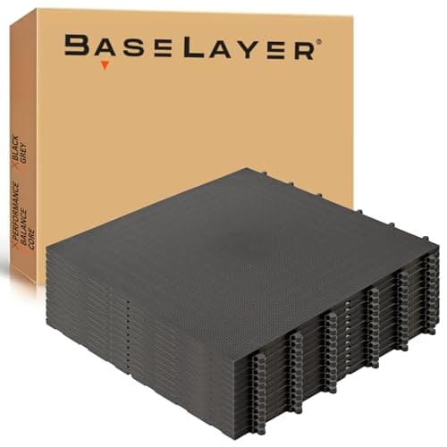 Baselayer Baselayer Performance Series Interlocking TPE Tiles, 1/2" (30 sq ft)
