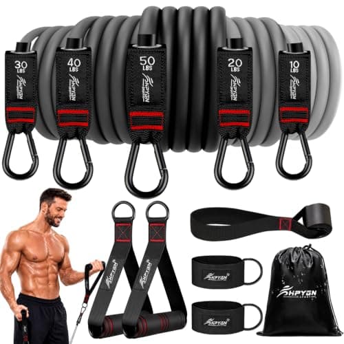 HPYGN HPYGN Resistance Bands Set with Steel Buckles