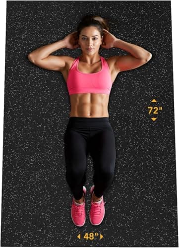 Rubber King Rubber King Multi-Purpose Exercise Mat, 4 x 6 ft x 7 mm